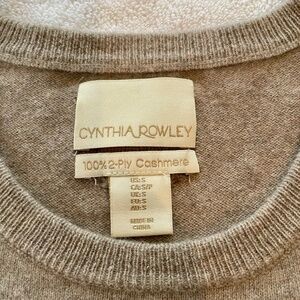 Cynthia Rowley 100% cashmere polka dot sweater